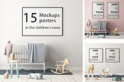 15 Mockups in the children's room