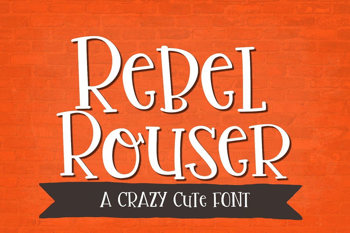 NEW!! Rebel Rouser Font in Display Fonts - product preview 8