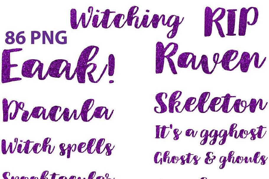 Halloween Word Art in Illustrations - product preview 8