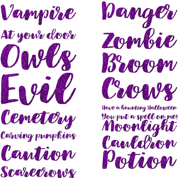 Halloween Word Art in Illustrations - product preview 2