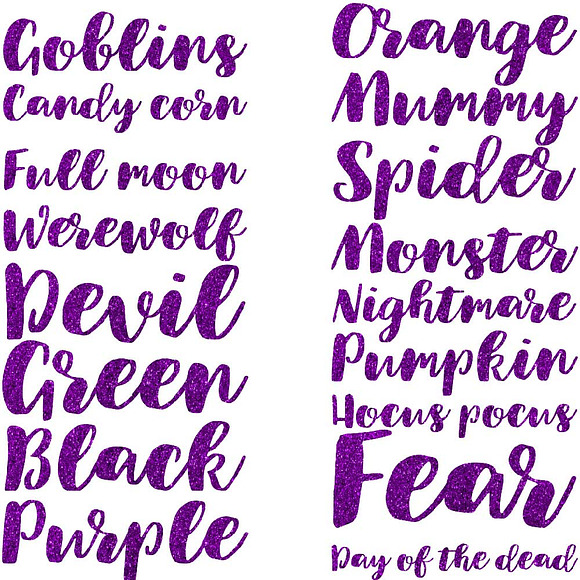 Halloween Word Art in Illustrations - product preview 4