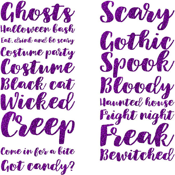 Halloween Word Art in Illustrations - product preview 5