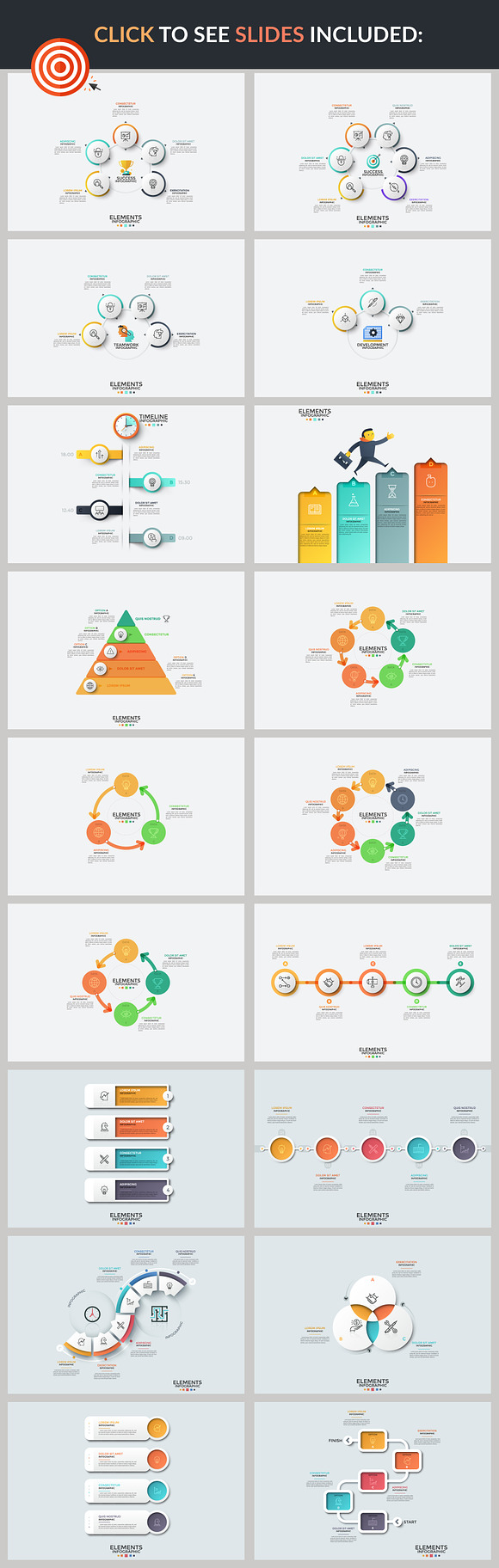 110 Infographic Solutions. Part 1 in PowerPoint Templates - product preview 7