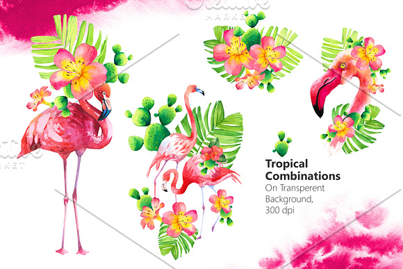 Hello, Flamingos! in Illustrations - product preview 1