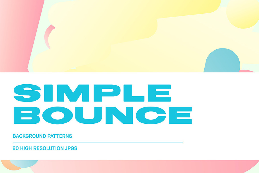 Simple Bounce 20 Pastel Backgrounds in Illustrations - product preview 8