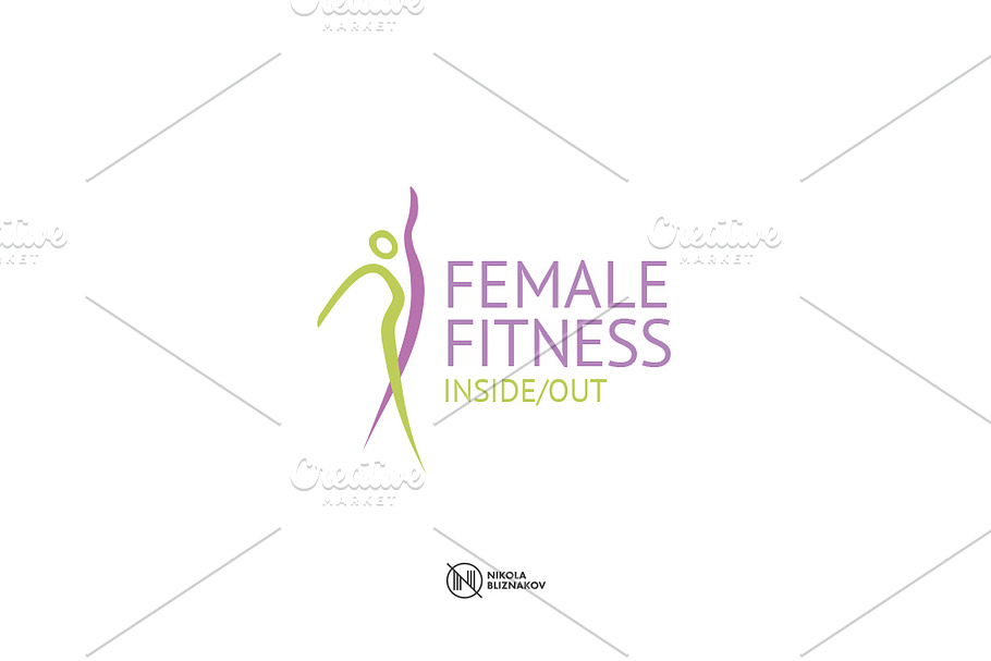 Female Fitness Logo in Logo Templates - product preview 8