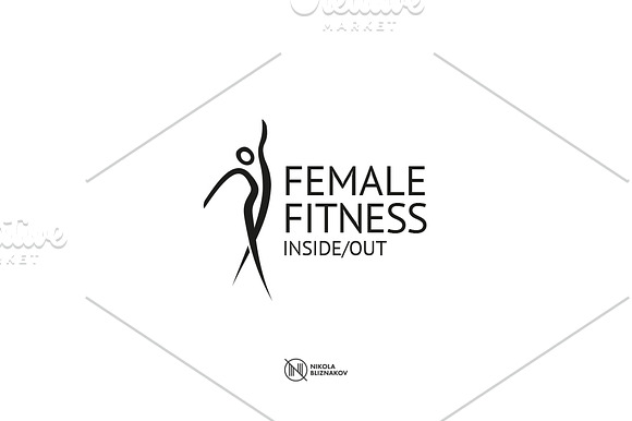 Female Fitness Logo in Logo Templates - product preview 1