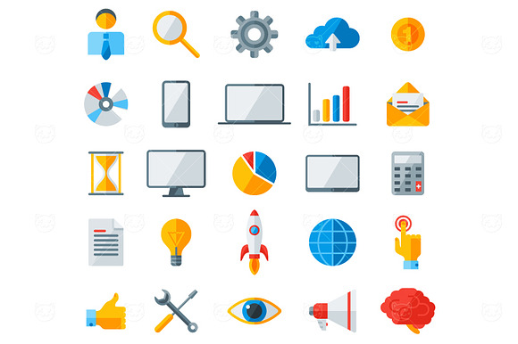 25 Business Icons 3 Styles in Graphics - product preview 2