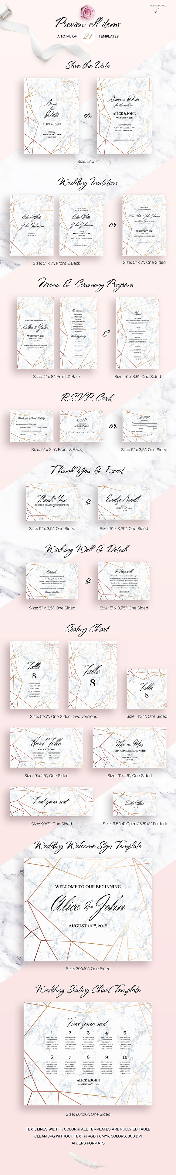 Crystalline Wedding Collection in Wedding Templates - product preview 1