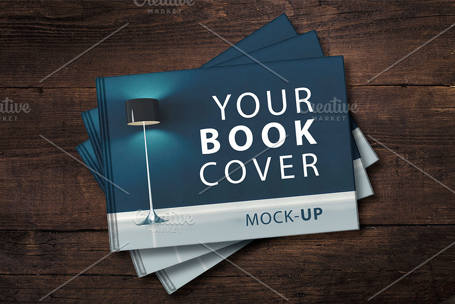 Sale - Landscape Book Cover Mockup in Print Mockups - product preview 8