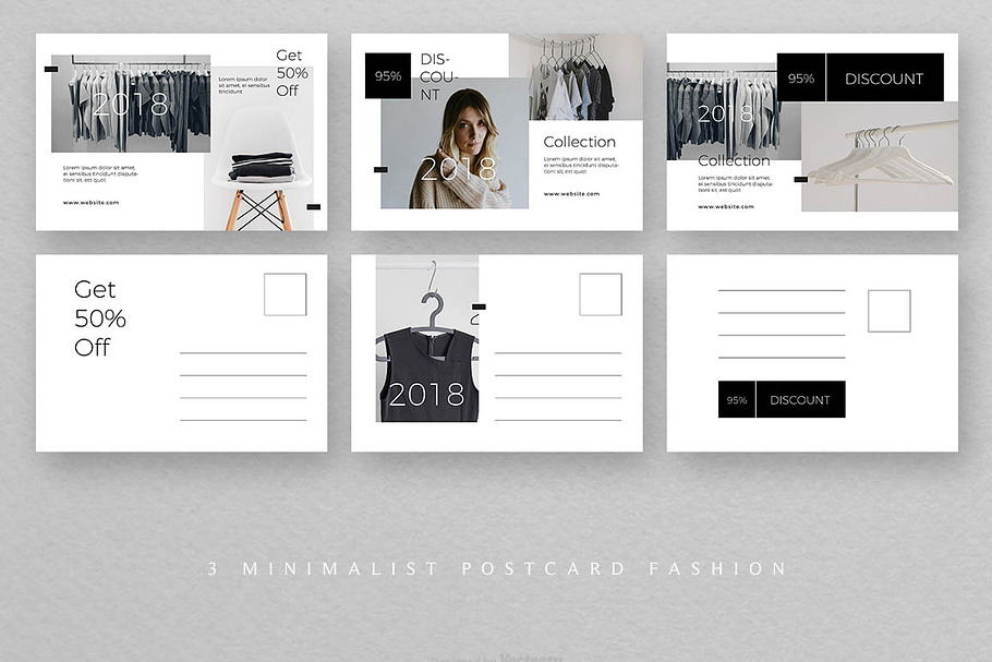 Fashion Postcard Templates in Postcard Templates - product preview 8