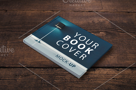 Sale - Landscape Book Cover Mockup in Print Mockups - product preview 2