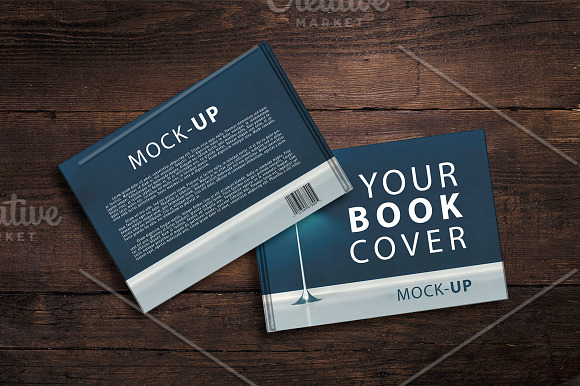 Sale - Landscape Book Cover Mockup in Print Mockups - product preview 3