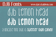DJB Lemon Head Font