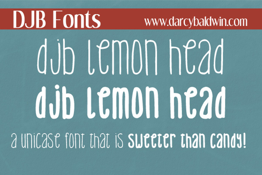 DJB Lemon Head Font in Display Fonts - product preview 8