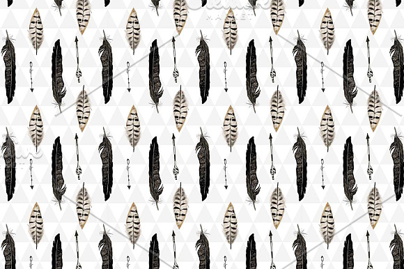 Feather patterns collection in Patterns - product preview 1