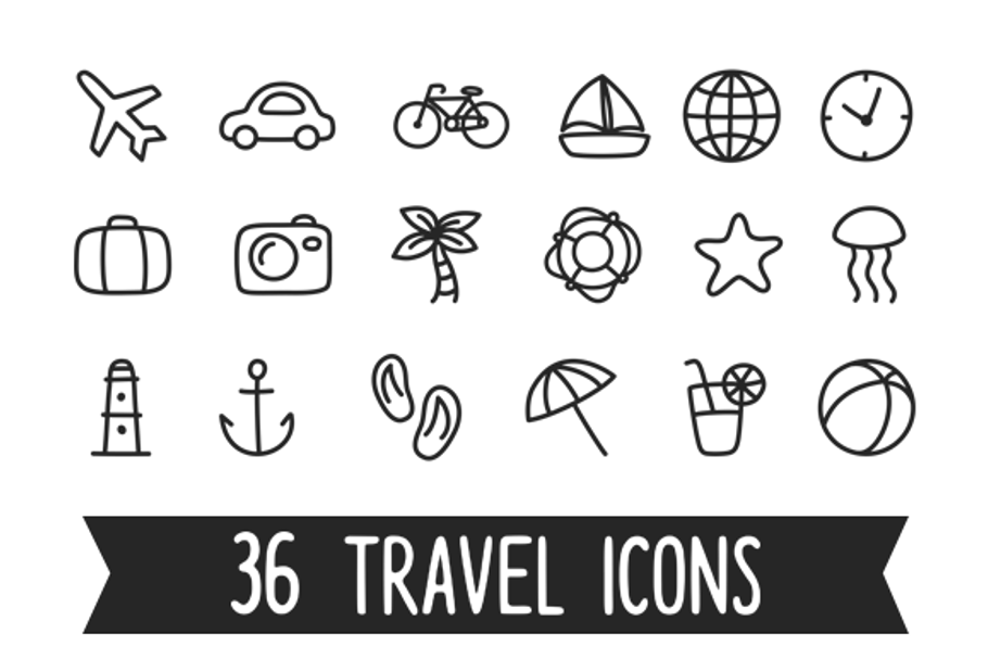 Travel line icons in Travel Icons - product preview 8