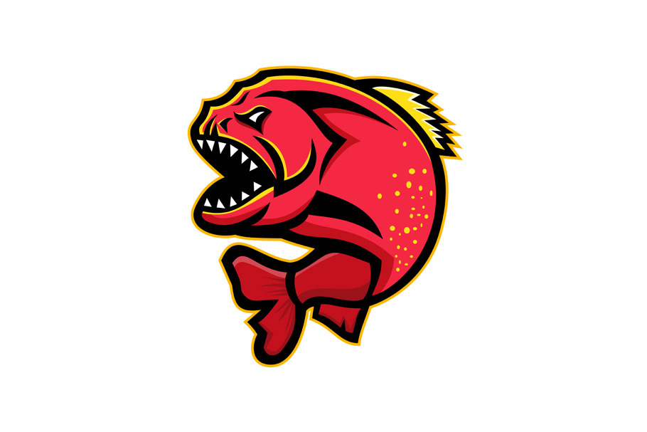 Piranha Sports Mascot