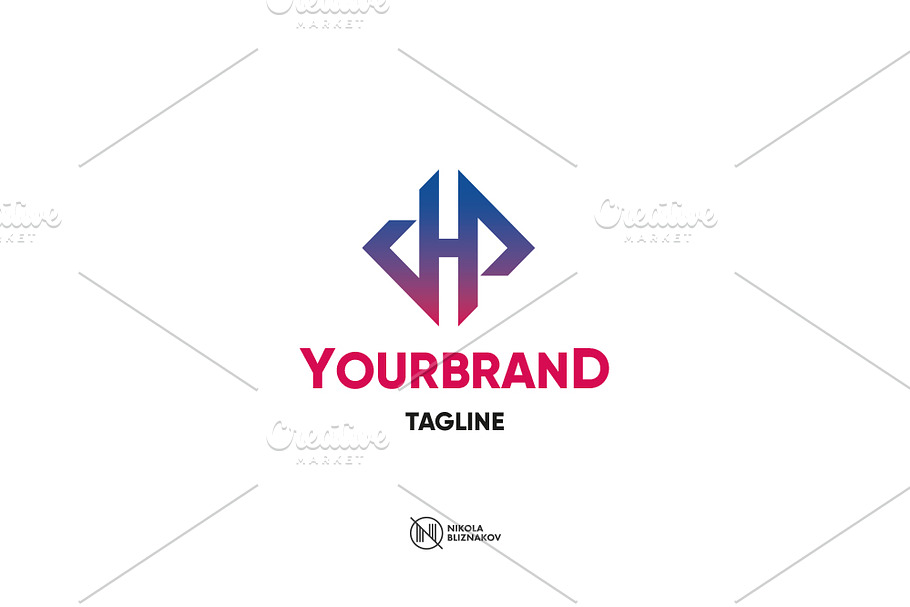 Letter H Monogram in Logo Templates - product preview 8