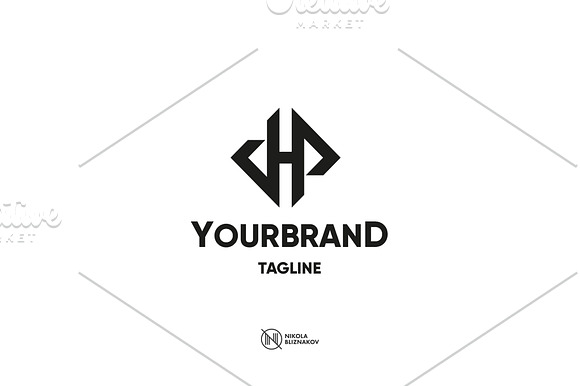 Letter H Monogram in Logo Templates - product preview 1