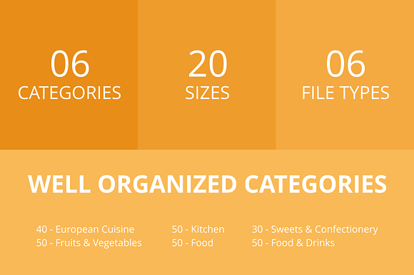 270 Food & Drinks Filled Round Icons in Graphics - product preview 2
