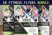 10 Fitness Flyers Bundle
