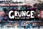 Grunge Latin and Cyrillic Brush Font