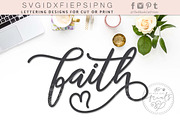 Faith SVG DXF EPS PNG