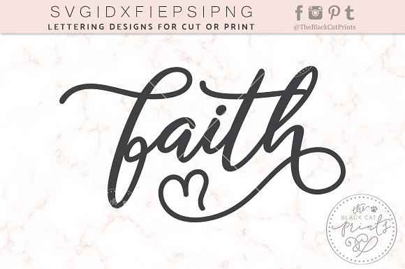 Faith SVG DXF EPS PNG in Illustrations - product preview 1