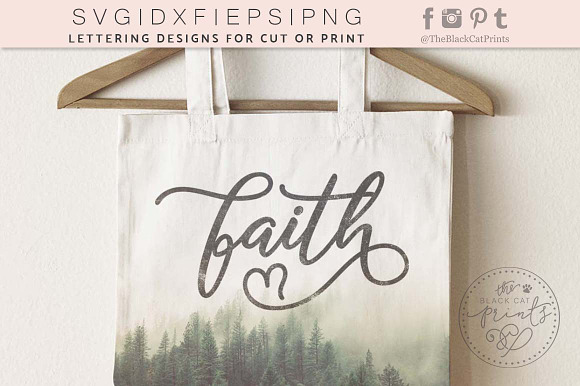 Faith SVG DXF EPS PNG in Illustrations - product preview 2