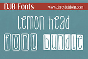 DJB Lemon Head Font Bundle