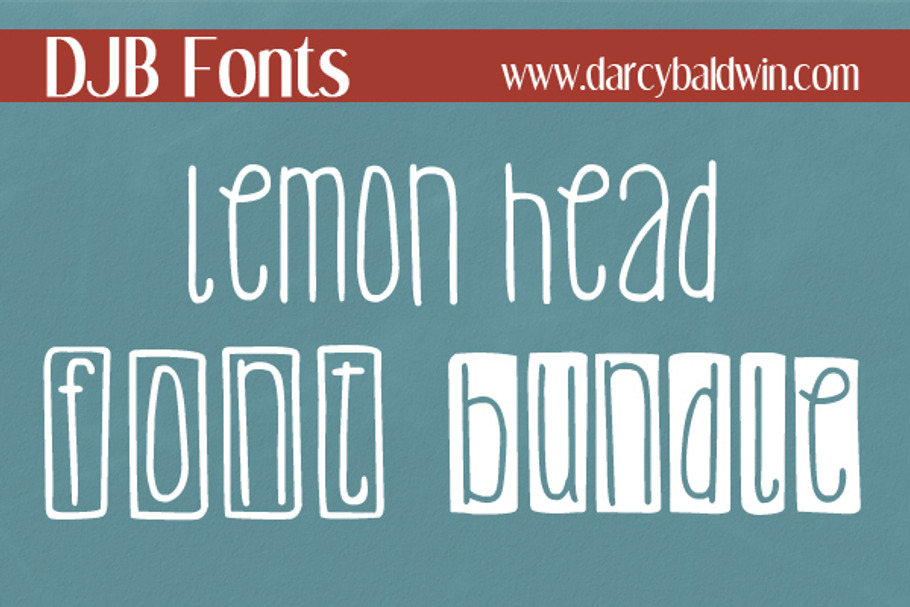 DJB Lemon Head Font Bundle in Display Fonts - product preview 8