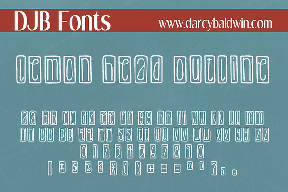 DJB Lemon Head Font Bundle in Display Fonts - product preview 3