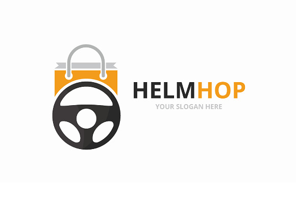 Vector car helm and shop logo   in Logo Templates - product preview 3