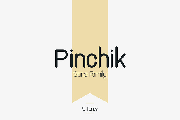 Pinchik Sans Family (5 fonts) -70% 