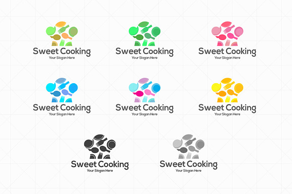 Cooking Recipes Colorful Logo in Logo Templates - product preview 2