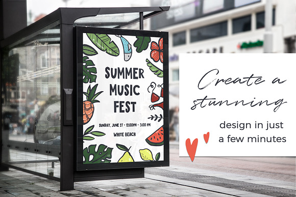 Summer fun - ink design creator in Objects - product preview 5