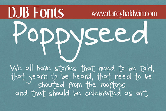 DJB Poppyseed Font in Display Fonts - product preview 1