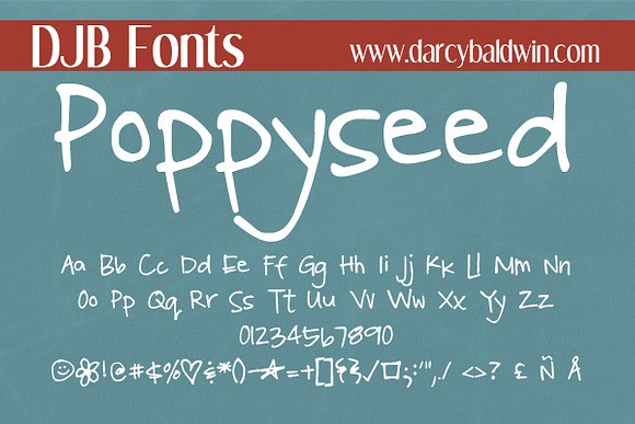 DJB Poppyseed Font in Display Fonts - product preview 2