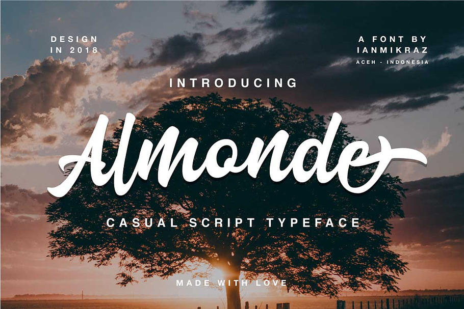 Almonde Script in Script Fonts - product preview 8