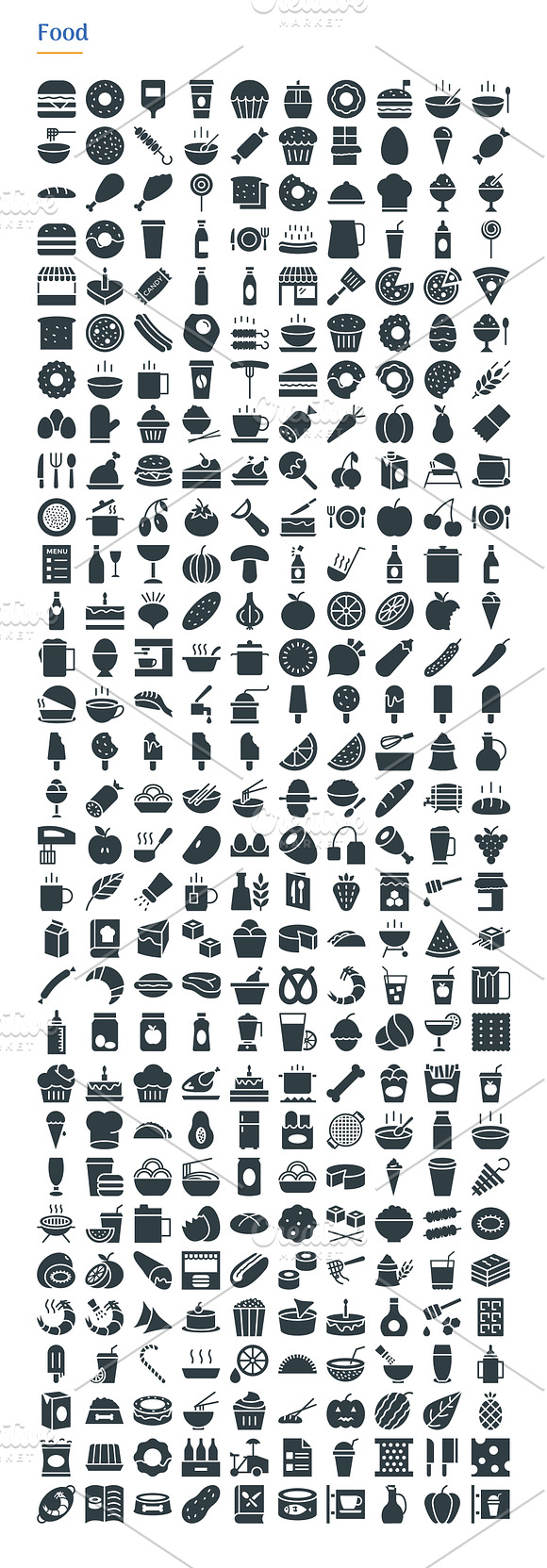 4830 Glyph Icons in Navigation Icons - product preview 7