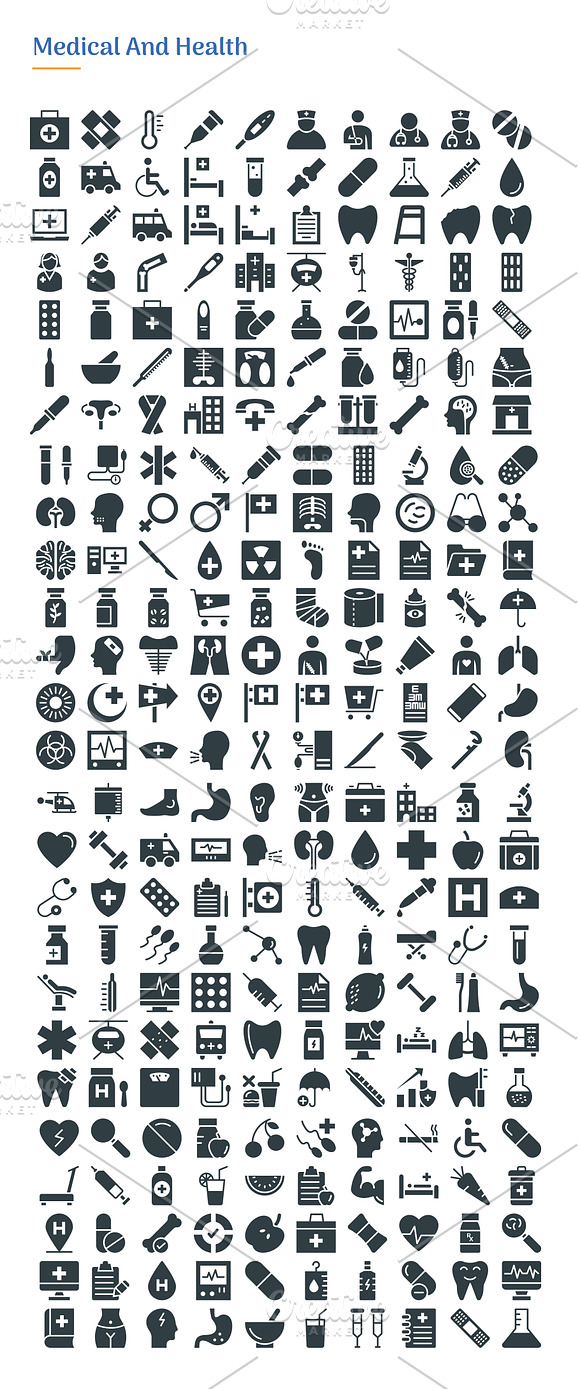 4830 Glyph Icons in Navigation Icons - product preview 14