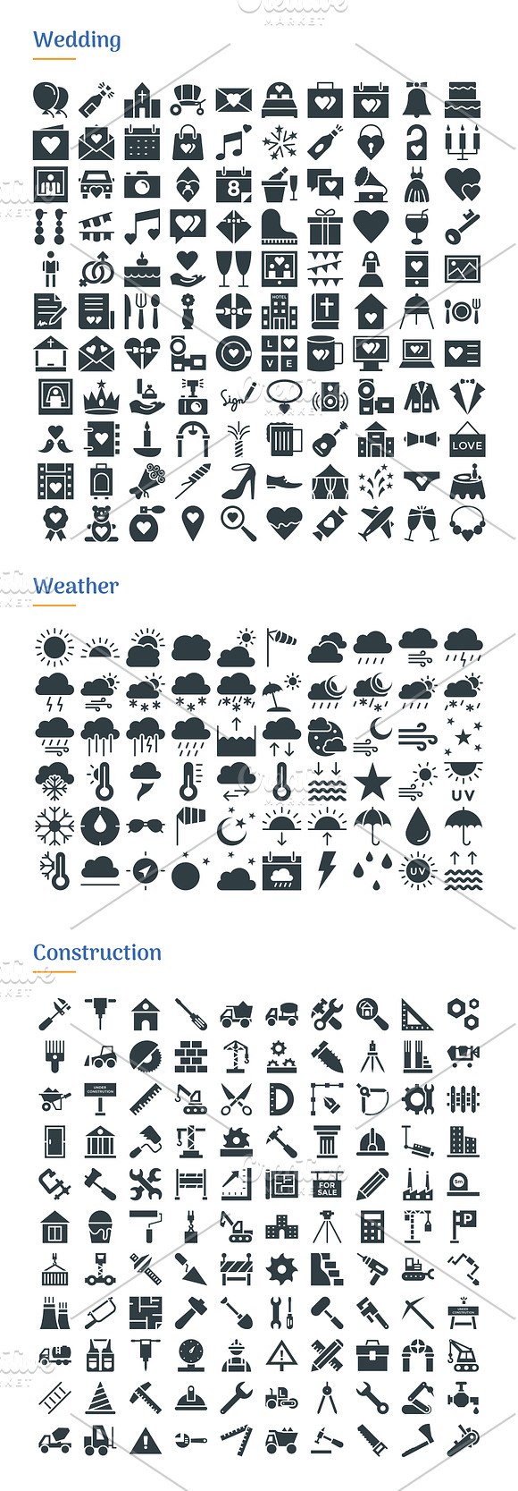 4830 Glyph Icons in Navigation Icons - product preview 15
