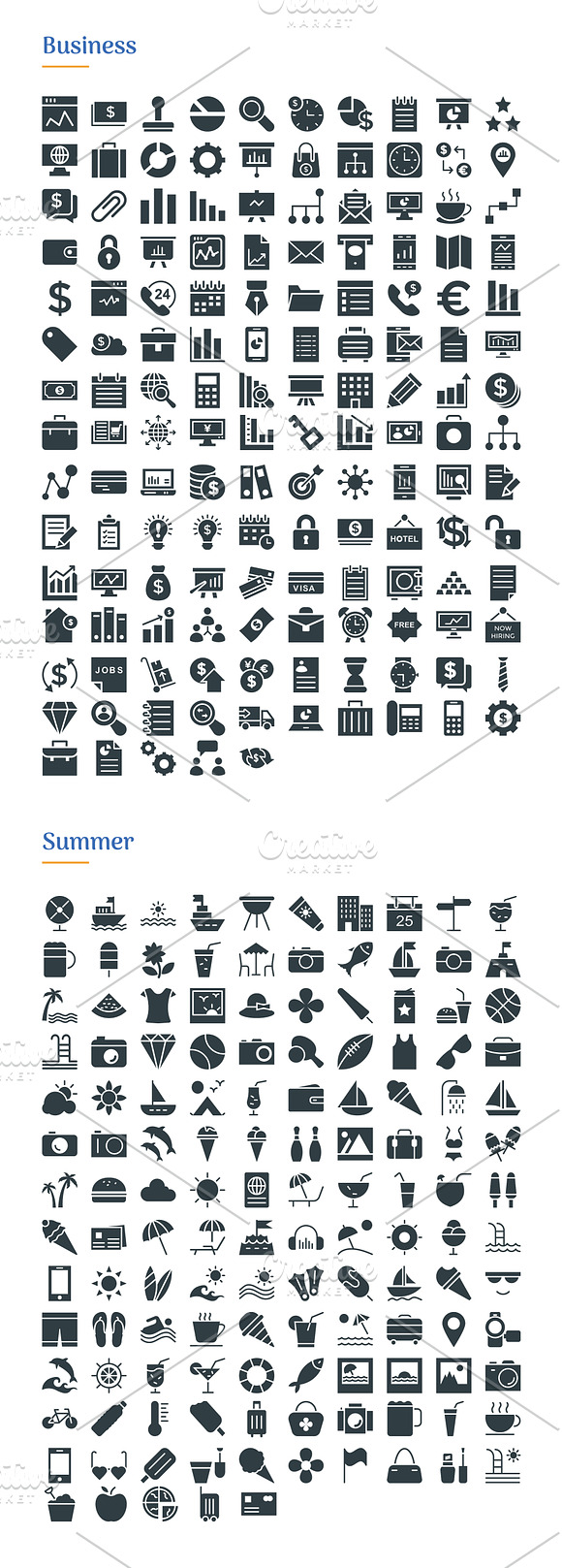 4830 Glyph Icons in Navigation Icons - product preview 16