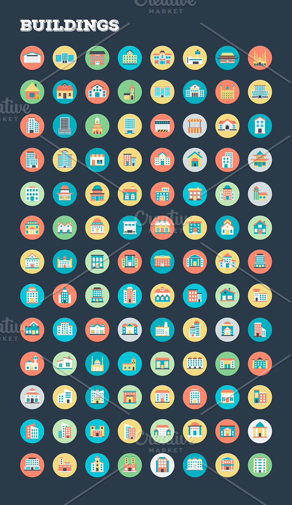 4059 Flat Rounded Vector Icons in Halloween Icons - product preview 1