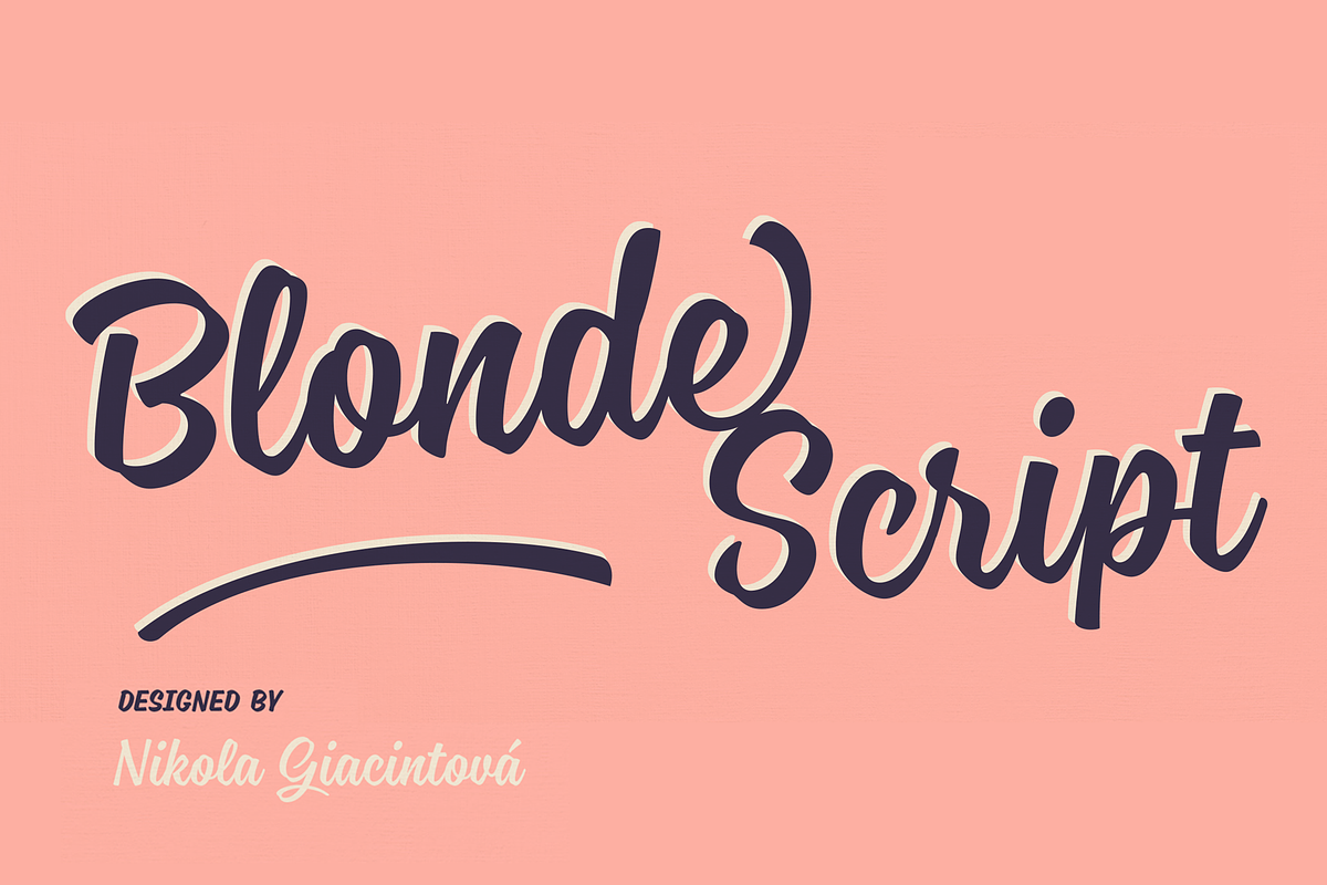 Blonde Script — 50% Off in Script Fonts - product preview 8