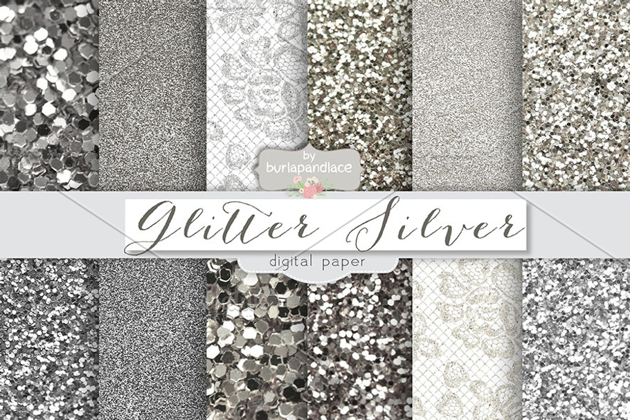 Glitter Silver in Patterns - product preview 8