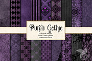 Purple Gothic Digital Paper