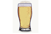 IPA Style Beer Digital Illustration 