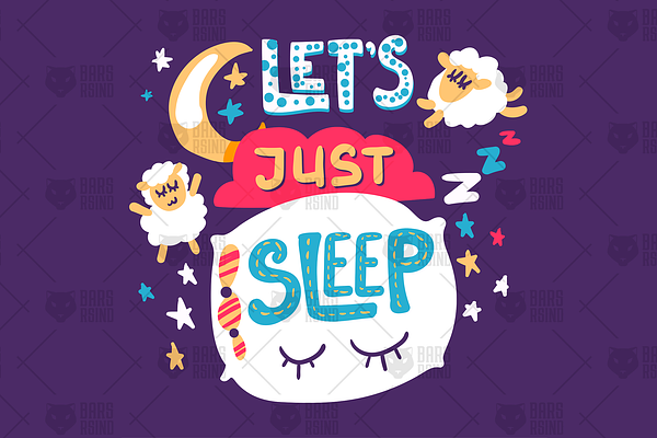 Fun Print - Let's Just Sleep